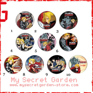 Fullmetal Alchemist 鋼の錬金術師Anime Pinback Button Badge Set 1a or 1b( or Hair Ties / 4.4 cm Badge / Magnet / Keychain Set )